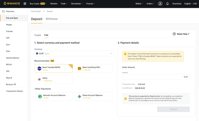 Why Can’t I Deposit Money On Binance?