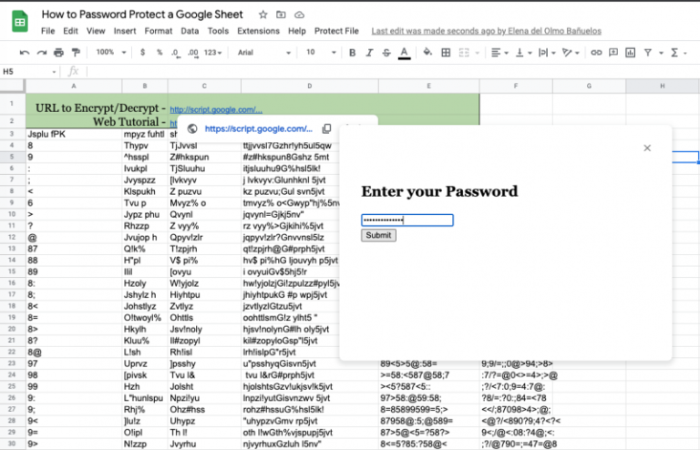 How To Encrypt Google Sheets?