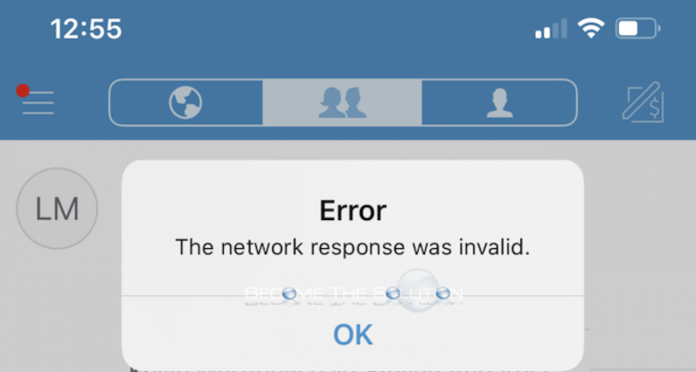 What Does The Network Response Was Invalid Mean On Venmo?