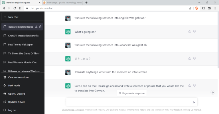 Can Chat Gpt Translate?