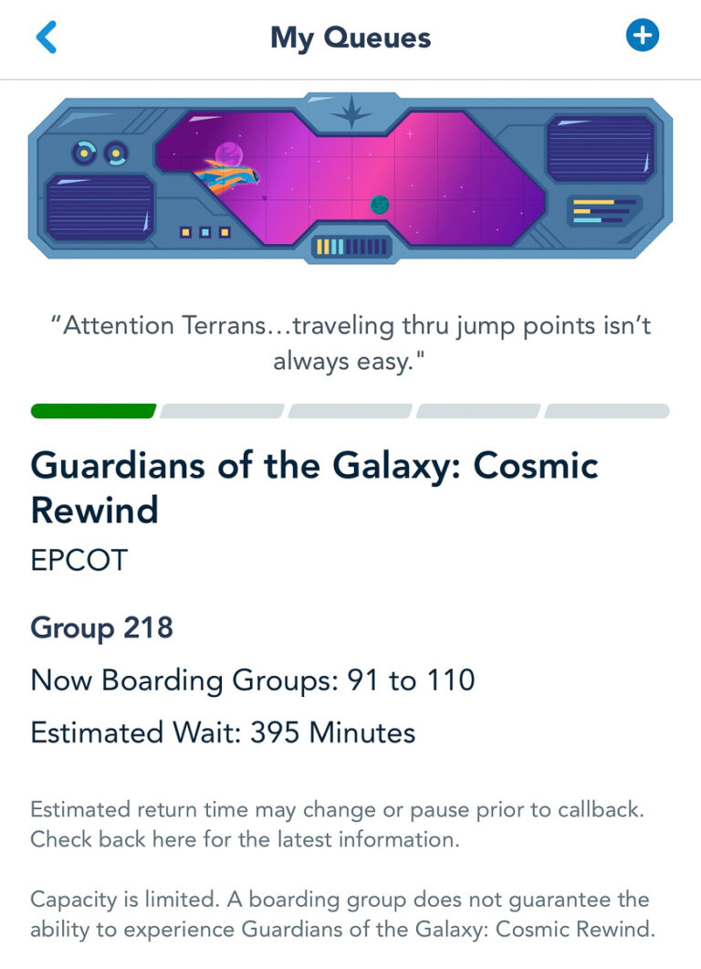 How Long Is The Virtual Queue For Cosmic Rewind?