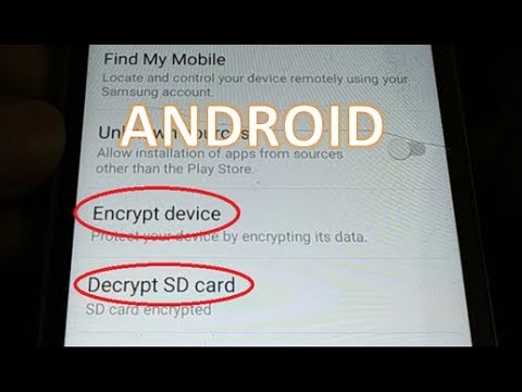 How To Encrypt Sd Card?