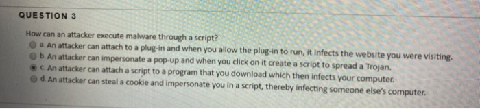 How Can An Attacker Execute Malware Through A Script?