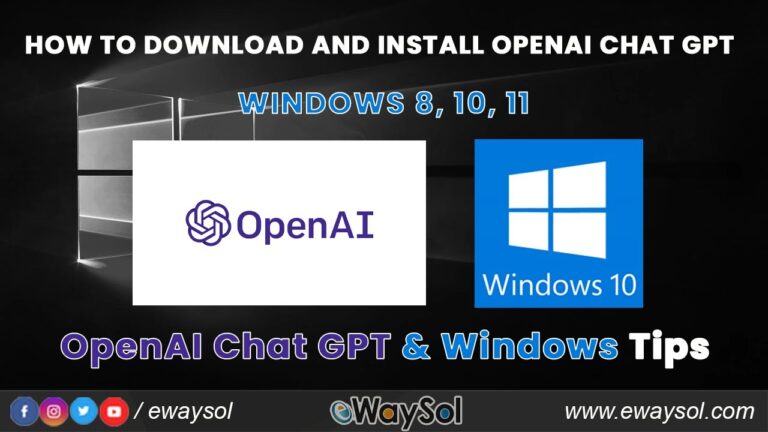 How To Install Openai In Windows?