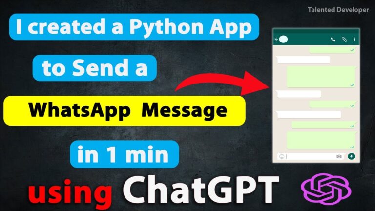 How To Set Up Openai Chatgpt In Whatsapp Using Python?