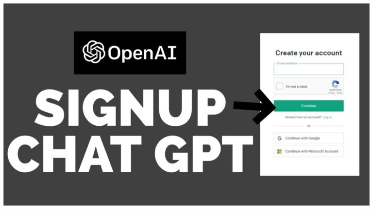 How Do I Sign Up For Chatgpt?