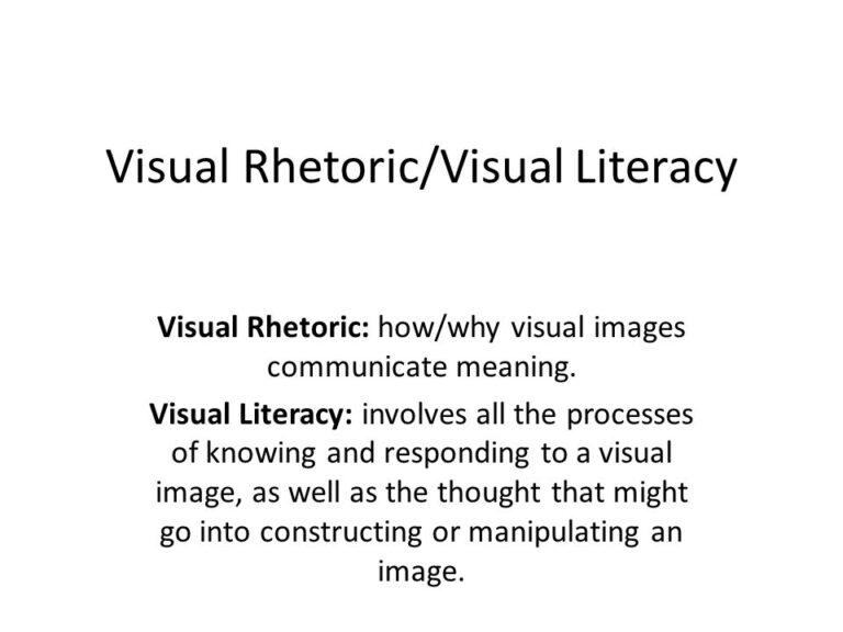 What Is Static Visual Rhetoric?