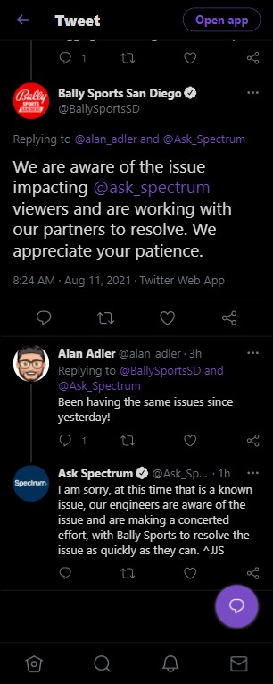 Why Is Bally Sports Not Working On Spectrum?