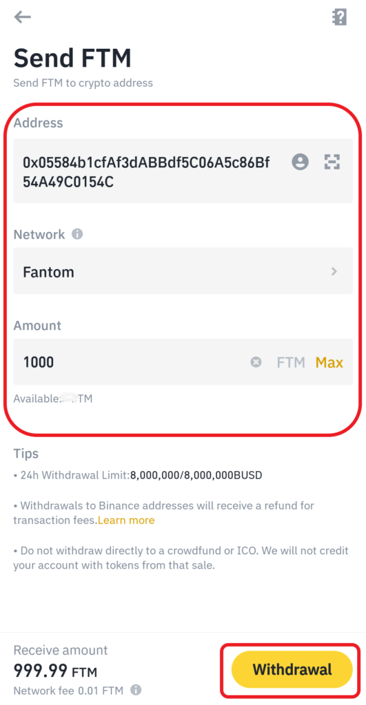 How To Send Ftm From Binance To Metamask?