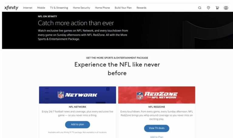 What Channel Is Nfl Network On Xfinity?