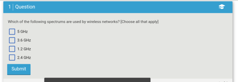 Which Of The Following Spectrums Are Used By Wireless Networks?