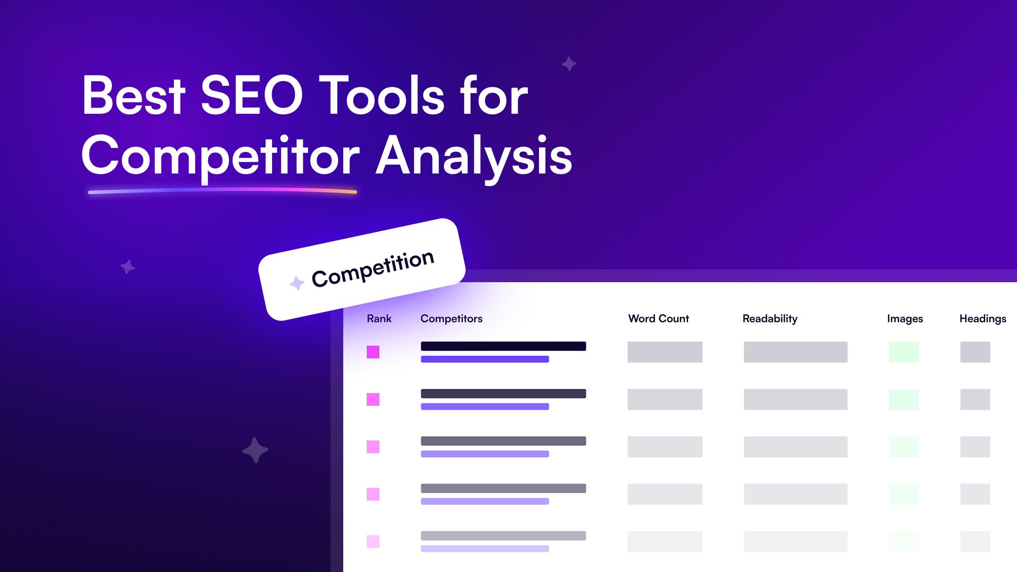 9 Best SEO Tools for Competitor Analysis - Capa Learning