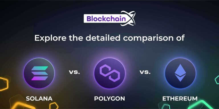 Explore the detailed comparison of Solana Vs Polygon Vs Ethereum