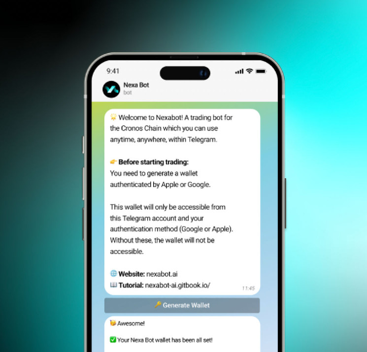 Cronos Labs-Backed Nexabot AI Unveils AI-powered Crypto Trading Telegram Bot