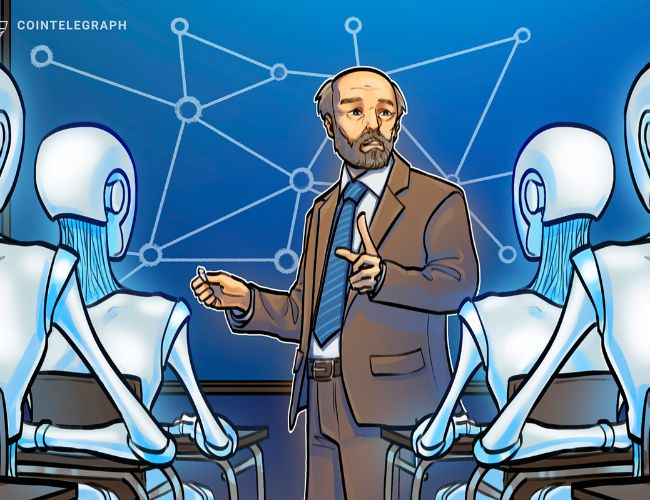 Blockchain experiment results in swarm of decentralized learning robots