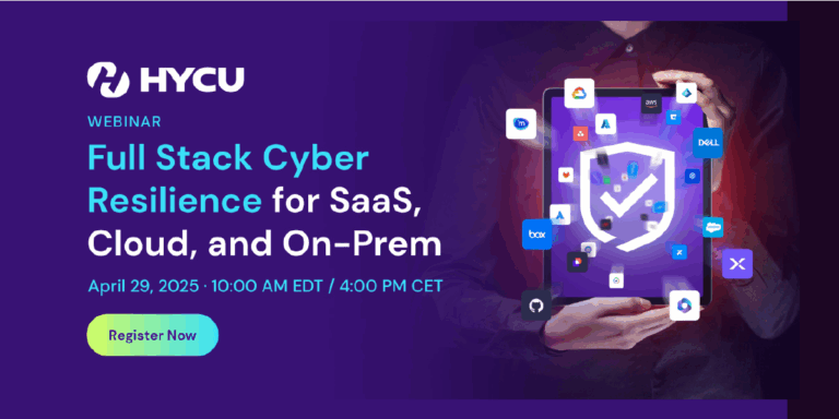 HYCU R-Shield for SaaS, cloud, and on-premises IT environments