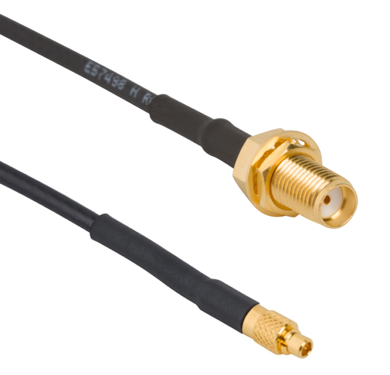 MMCX cable assemblies support RF to 3 GHz