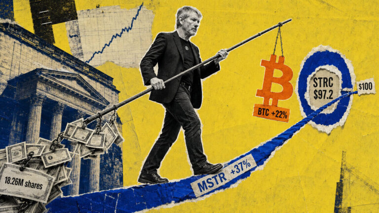 MSTR beats Bitcoin as STRC races back toward $100