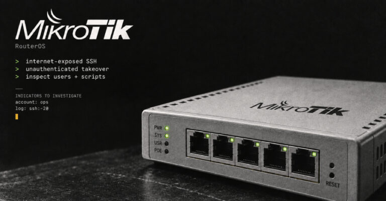 Attackers Hijack MikroTik Routers Through Internet-Exposed SSH Without Authentication