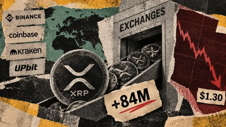 84 million XRP added to exchange wallets as price slipped